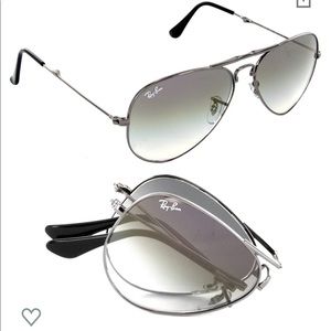 Ray-Ban metal folding aviators - 58mm